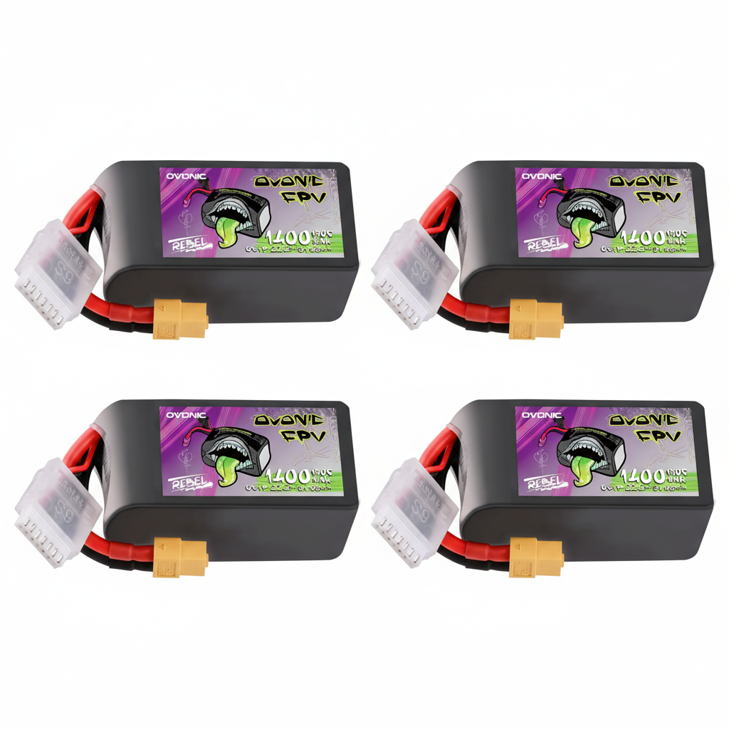 rebel high c lipo OVONIC 2.0 130C 6S 1400mah Battery 22.2V Pack with XT60 Plug for FPV Racing : Toys & Games With a 150C discharge rate and 22.2V output 2x Ovonic Rebel 2.0 6S