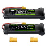 OVONIC 8.4V 3200mAh NiMH Battery Pack 7-Cell Flat with XT60 & TRX Plug for RC Vehicles