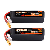 2-Pack Ovonic 4S 750mAh 120C 15.2V LiHV Battery w/XT30 Plug