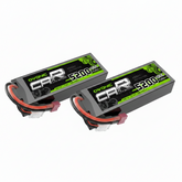2-Pack Ovonic 2S 7.4V 5200mAh 100C Hardcase LiPo Battery with Deans Plug for 1/10 RC Buggy & Truck