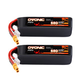 2-Pack Ovonic 4S 680mAh 120C 15.2V LiHV Battery w/XT30 Plug
