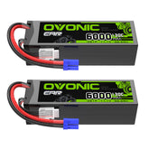OVONIC 3S 6000mAh 11.1V 130C Lipo Battery with EC5 Plug