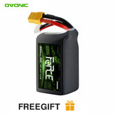 Ovonic Force 6S 1550mAh 150C 22,2V LiPo-Akku mit XT60-Stecker für aggressives FPV-Freestyle und 7-Zoll-Mittelklasse-Quads