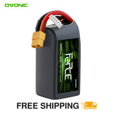 Ovonic Force High Discharge 4S 1550mAh 120C 14.8V FPV LiPo Battery Pack with XT60 Plug