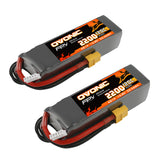 2 × Ovonic 120C 4S 2200mAh 14,8V LiPo Akku XT60 für FPV RC