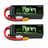 2-Pack OVONIC Roam Series 22.2V 3300mAh 150C 6S LiPo Battery Pack with XT90