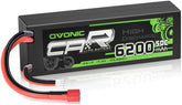 Ovonic 7.4V 50C 2S 6200mAh Hardcase LiPo Battery with Deans Connector for 1/10 Scale RC Cars, Trucks & Boats