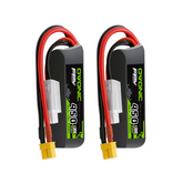 OVONIC 7.6V 100C 450mAh 2S Lipo Battery Long Size with XT30 Plug