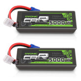 2xOVONIC 3S Lipo Battery 120C 11.1V 5000mAh with EC5 Plug