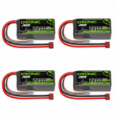 OVONIC 3S 35C 11.1V 2200mAh Short LiPo Battery Pack With T Plug For Airplane Helicopter(4/2 Pack)