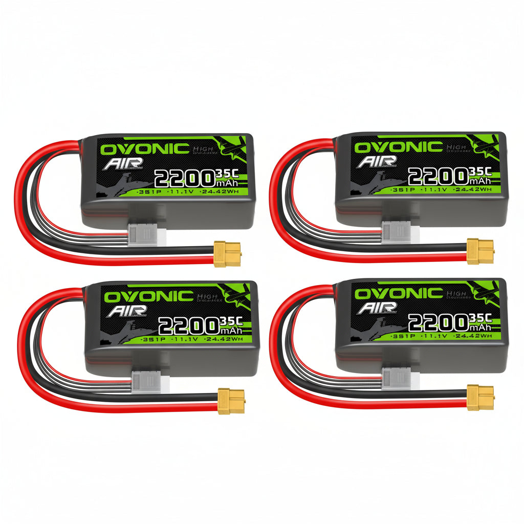 OVONIC 3S Lipo Battery 2200mAh 3S1P 35C 11.1V LiPo Battery Short