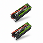 OVONIC 4S LiPo Battery Pack 6500mAh 50C 14.8V Hardcase with Deans Plug 1/8 Scale RC Cars RC Truggy RC Buggy(1/2 Pack)