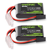 Ovonic 2S Lipo Battery 750mAh 2S1P 50C 7.4V RC CAR Lipo Battery