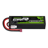OVONIC 2S Lipo-Akku, 8000 mAh, 2S1P, 50C, 7,4 V, RC-Lipo-Akku, HardCase mit Deans-T-Stecker für Losi 1/8 Scale Racing RC-Autos, Fahrzeuge, Trucks, Buggys