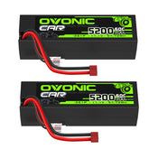 OVONIC Lipo-Akku 5200 mAh 50 C 11,1 V 3S RC-Akku mit Deans und XT60-Anschluss für RC-Auto, Boot, LKW