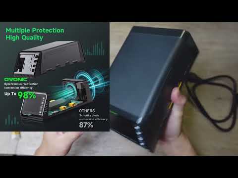 Chargeur de batterie intelligent Ovonic X4 AC500W 4 canaux LiPo 15 A par canal pour voiture RC FPV Drone avec écran IPS 3,5 pouces pour LiPo 1S à 6S et NiMH 3S à 18S