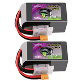 2×Ovonic Rebel 2.0 150C 6S 650mah Lipo Battery 22.2V Pack with XT30 Plug for 2 to 2.5-Inch FPV Multirotor
