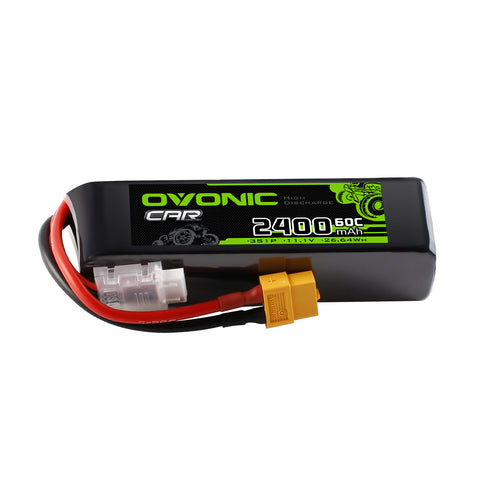 Ovonic 3S 2400mAh 60C 11.1V LiPo Battery w/XT60 Plug