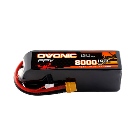 Ovonic 4S 8000mAh 140C 15.2V LiHV Battery w/XT60 Plug