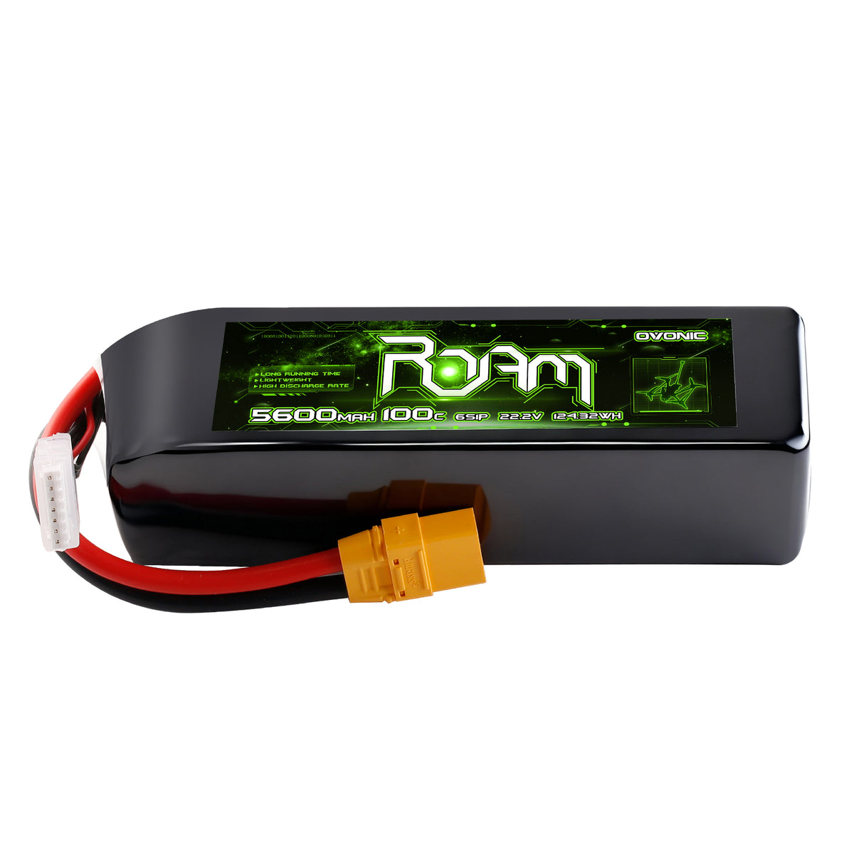 Ovonic Roam 6S 5600mAh 100C 22.2V LiPo Battery w/XT90 Plug