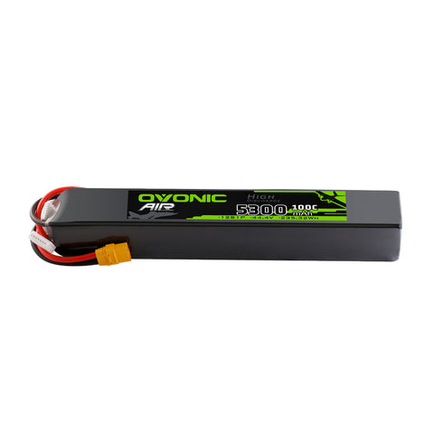 Ovonic 12S 5300mAh 100C 44.4V LiPo Battery w/XT90 Plug