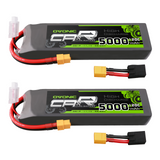 2 × OVONIC 3S 120C 11.1V 5000mAh LiPo Battery Pack With TRA Plug for RC Car Truck Boat