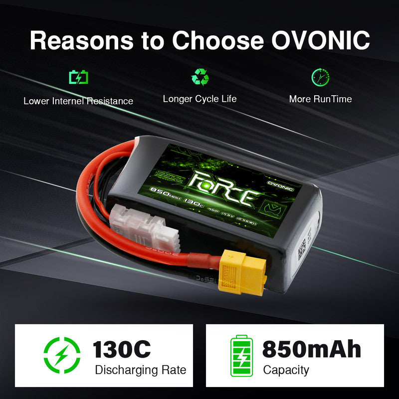 OVONIC 4s Lipo Akku 80C 650mAh 14.8V mit XT30 für RC Flugzeug Quadcopter Hubschrauber FPV Racing Drone(4pcs OVONIC 4s Lipo Akku 80C 650mAh 14.8V mit XT30 für RC Flugzeug Quadcopter Hubschrauber FPV Racing Drone(4pcs