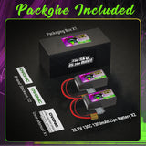 2 × Ovonic Rebel 2.0 130C 6S 1300mah Lipo Battery 22.2V Pack with XT60 Plug for FPV Racing