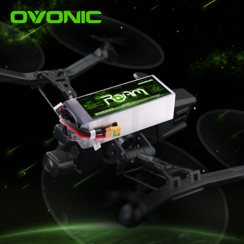 Ovonic ROAM 22.8V 22000mAh 60C 6S1P LiHV Drone Battery Pack with XT90S-F Anti-Spark Connector for Industrial UAVs and Heavy-Lift Multirotors