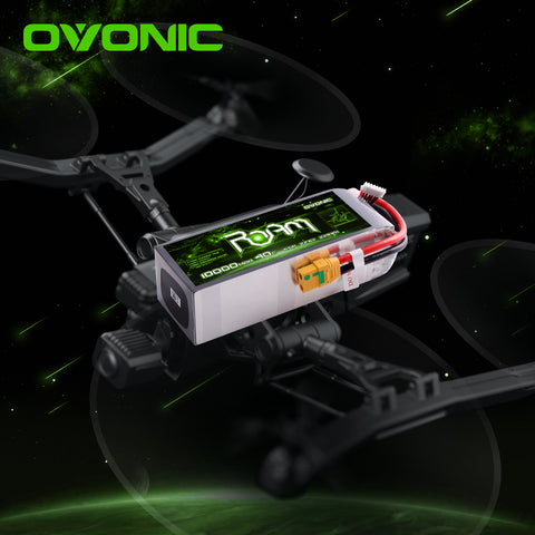 Ovonic ROAM 22.8V 10000mAh 40C 6S1P LiHV Battery Pack with XT90S-F Anti-Spark Plug for Aerial Mapping, Surveying, and Compact Industrial Drones