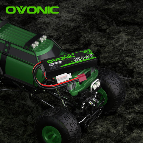 2×Ovonic 2S 120C Lipo Battery 5200mAh 2S1P 7.4V Hardcase RC LiPo Battery with Deans T Plug
