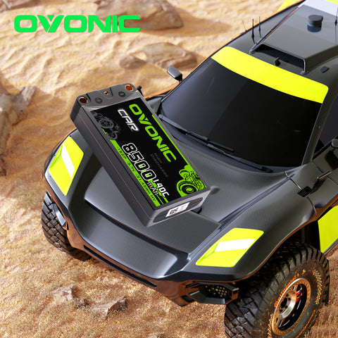 Ovonic 8500mAh 3.7V 140C 1S2P Hardcase LiPo Battery Pack with 5mm Bullet to Deans T Connector