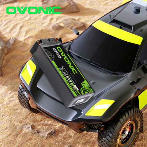 Ovonic 2S 7000mAh 140C 7.6V Hardcase LiHV Battery w/5.0mm Bullet Plug