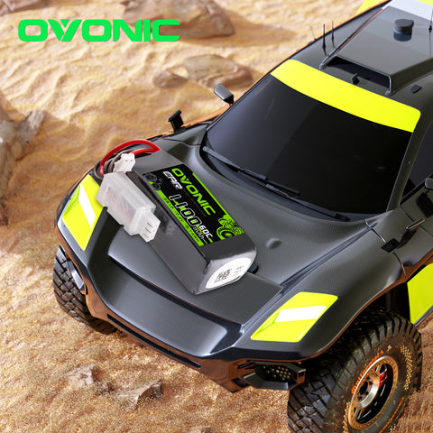 Ovonic 2S 1100mAh 60C 7.4V LiPo Battery w/JSTPHR Plug