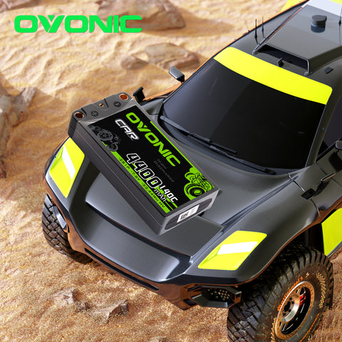 Ovonic 4400mAh 7.6V 140C 2S Hardcase LiHV Battery Pack with 5mm Bullet to Deans T Connector
