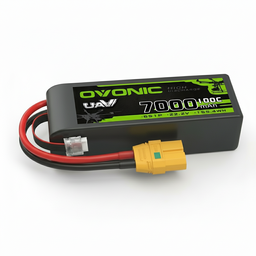 Ovonic 6S 7000mAh 100C 22.2V LiPo Battery with XT90 Plug for UAV Drones & 1/5 Scale RC Cars