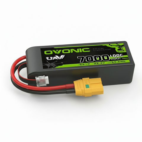 Ovonic 6S 7000mAh 100C 22.2V LiPo Battery with XT90 Plug for UAV Drones & 1/5 Scale RC Cars