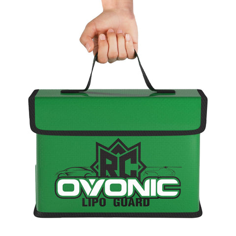 OVONIC Triple-Layer Fireproof LiPo Safe Bag Kit (S/M/L) | 1000℉ Heat Resistant Lipo Battery Storage Case