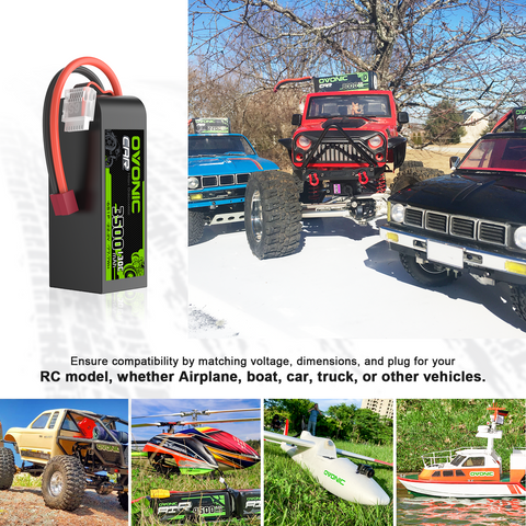 OVONIC 130C 3500mAh 22.2V 6S LiPo Battery with Deans Plug for 1/8 & 1/10 scale RC Car Truck RC Aircraft