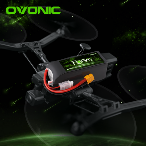 2-Pack OVONIC Roam Series 22.2V 2800mAh 150C 6S LiPo Battery Pack with XT60 Connector for 5–8 Inch Long-Range FPV Drones and HD Cinelifters