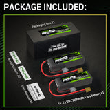 4×Ovonic 2200mAh 25C 3S1P 11.1V Lipo Battery with XT60 for Freewing Dynam