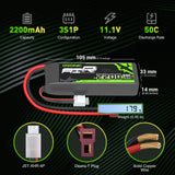 OVONIC 3S 50C 11.1V 2200mAh LiPo Battery Pack With Deans T Plug For RC Airplane Helicopter Quadcopter RC Car Truck Boat
