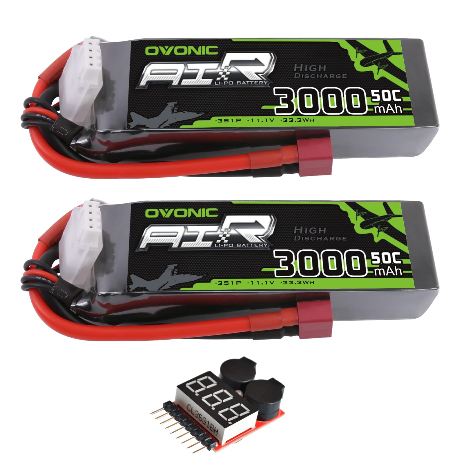OVONIC FPV LiPo-Akkupack 11.1V 1300mAh 80C 3S mit XT60-Stecker für RC OVONIC FPV LiPo-Akkupack 11.1V 1300mAh 80C 3S mit XT60-Stecker für RC