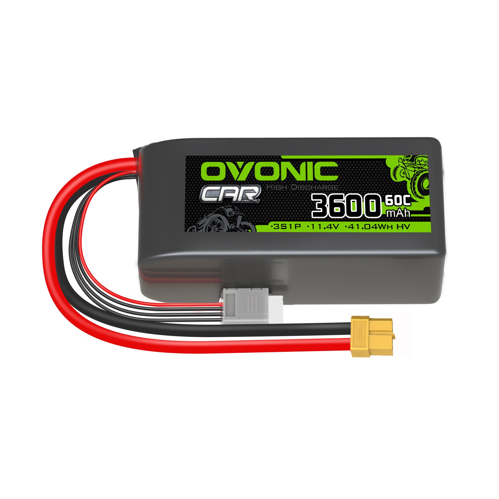 Ovonic 3S 3600mAh 60C 11.1V LiHV Battery for 1/10 Rock Crawler with XT60 Plug