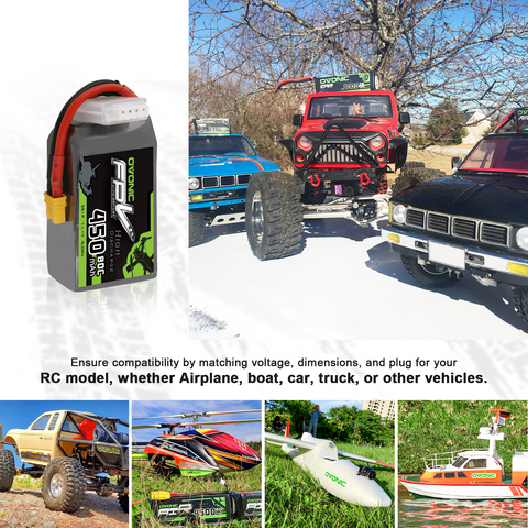OVONIC 11.1V 80C 450mAh 3S Lipo Battery with XT30 Plug
