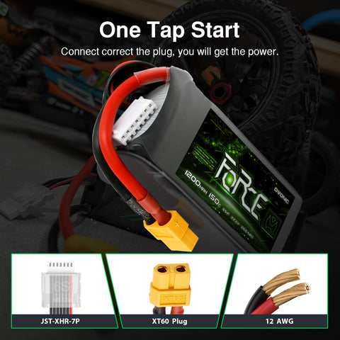 [FREE for First 20 | CODE: PRIMEFREE] [June 22-24] Ovonic Force 6S 1200mAh 150C LiPo Battery with XT60 Plug
