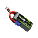 OVONIC 11.1V 1300mAh 3S 50C LiPo Battery Pack with EC3 Plug for Aircraft - Ampow