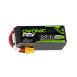 Ovonic 100C 6S 1800mAh 22.2V LiPo Battery for FPV RC Aircrafts - XT60 Plug