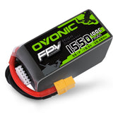 OVONIC 18.5V 1550mAh 5S 100C LiPo Battery Pack with XT60 Plug for FPV Flying