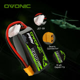 OVONIC 4S 2200mAh 14.8V 35C Lipo Battery With XT60 Plug For Long Range FPV - Ampow